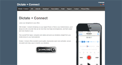 Desktop Screenshot of dictate-connect.com